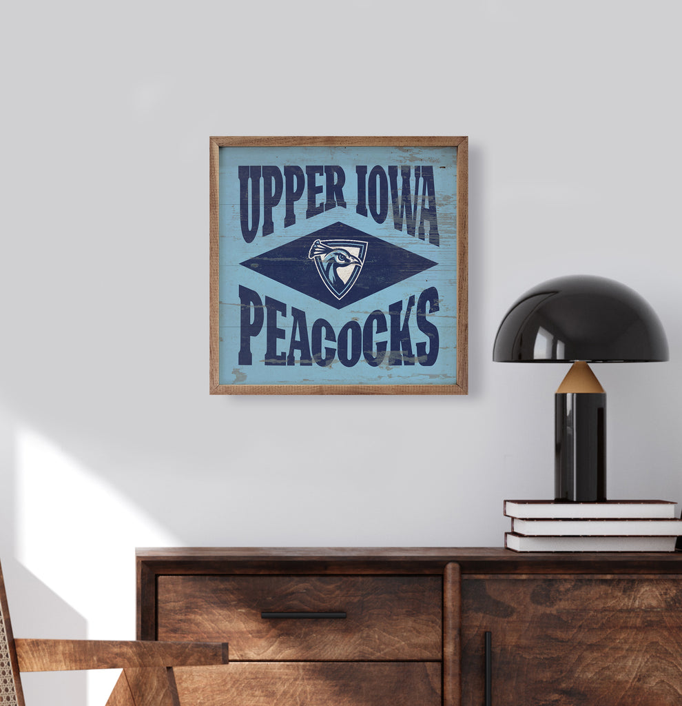Diamond Logo Upper Iowa 16x16 / Blue