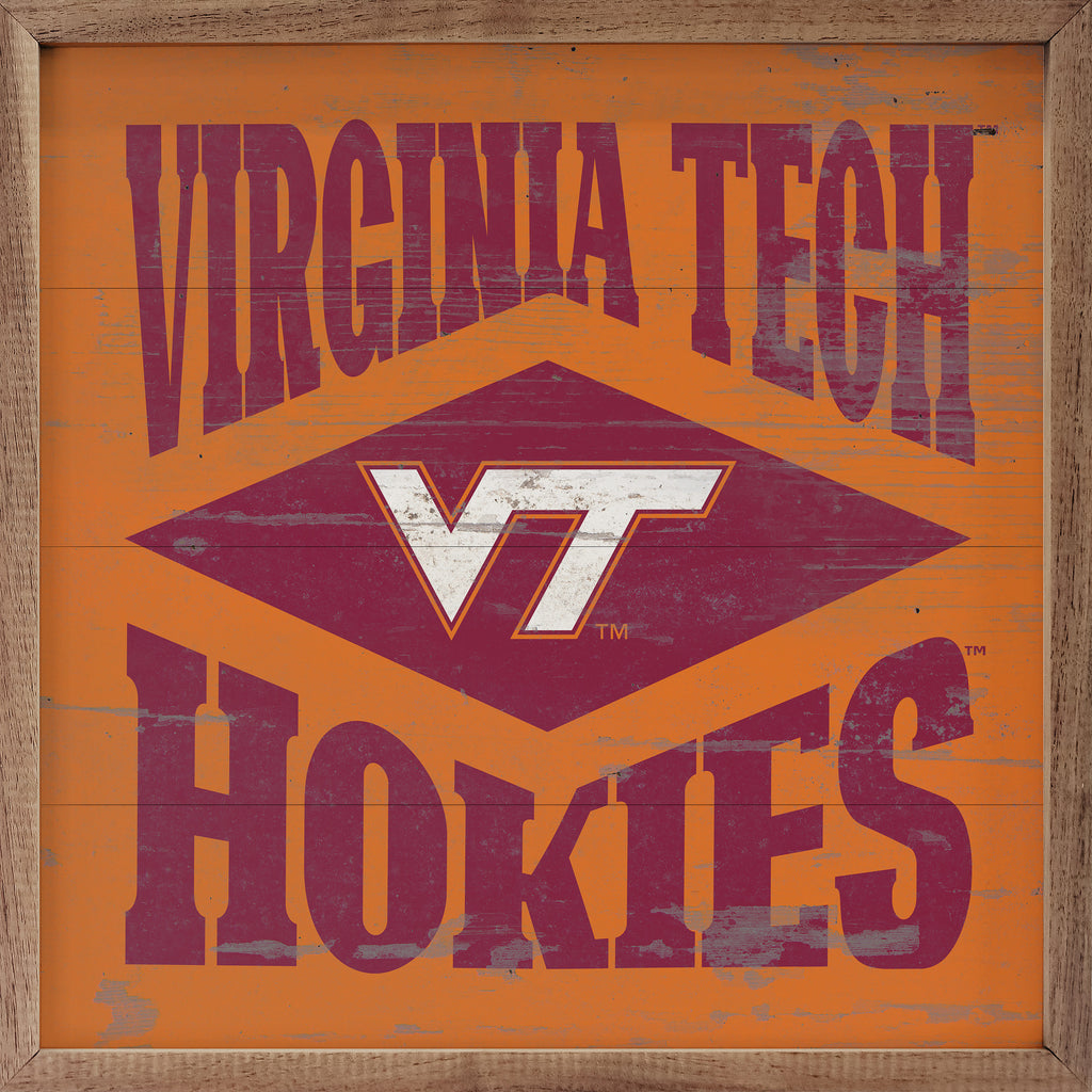 Diamond Logo Virginia Tech 16x16 / Orange