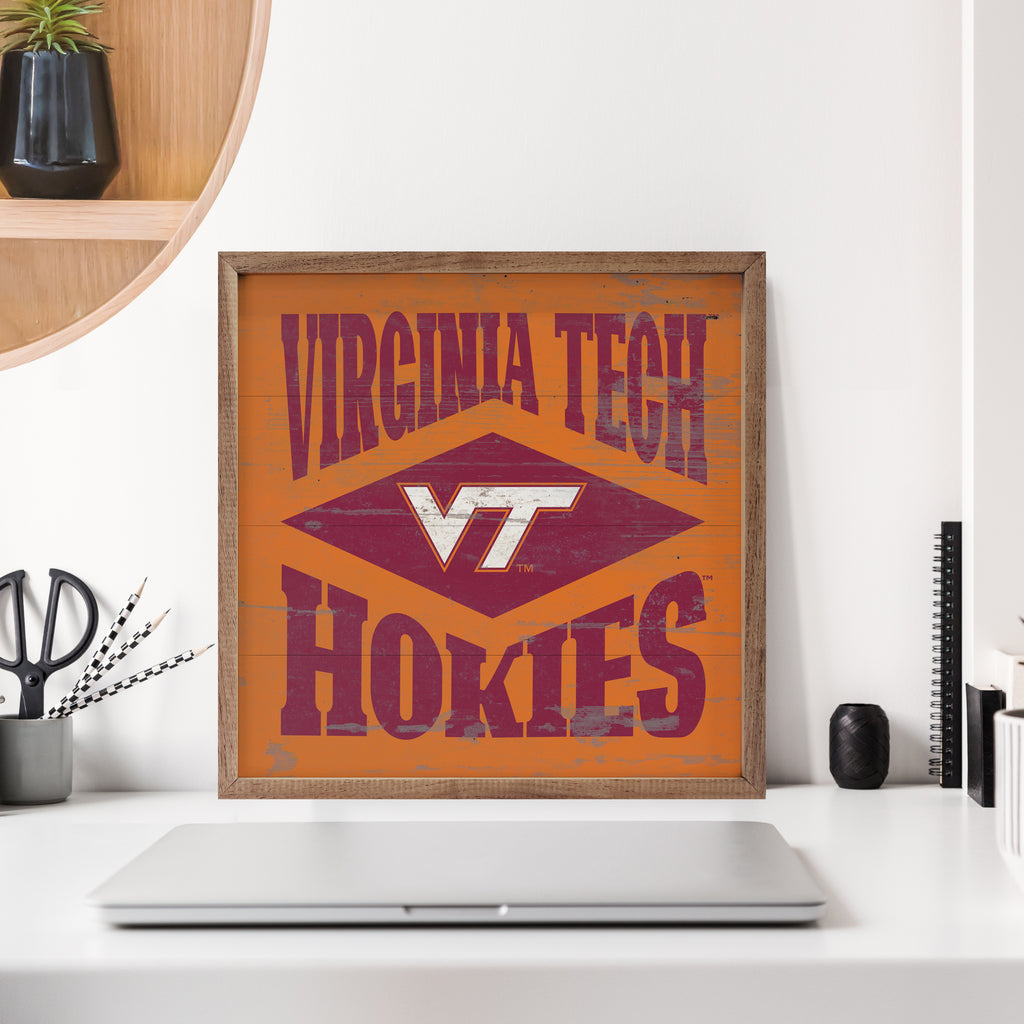 Diamond Logo Virginia Tech 16x16 / Orange