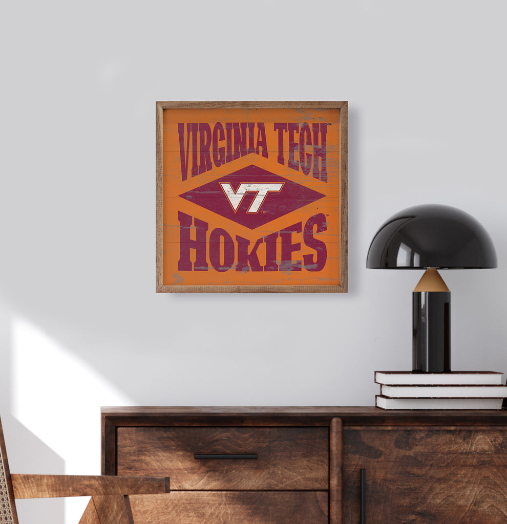 Diamond Logo Virginia Tech 16x16 / Orange