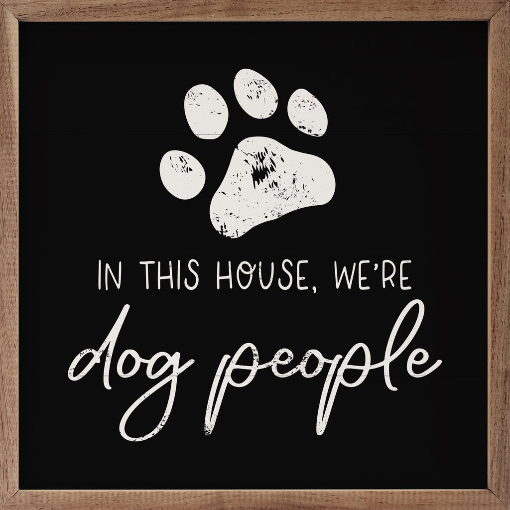 Dog People Paw Black 16x16 / Black