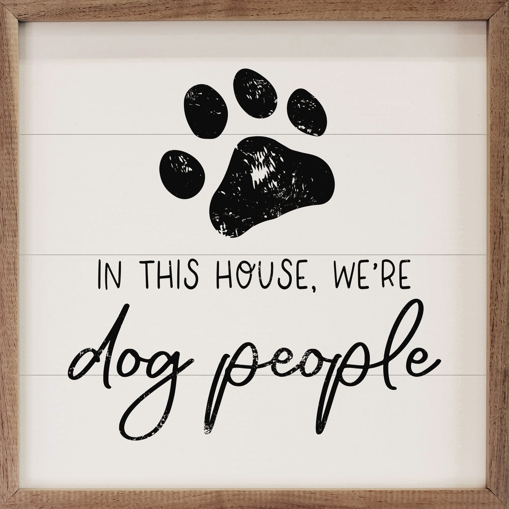 Dog People Paw White 16x16 / White