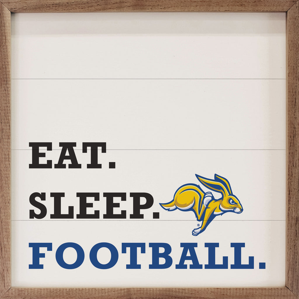 Eat Sleep Football SDSU 16x16 / White