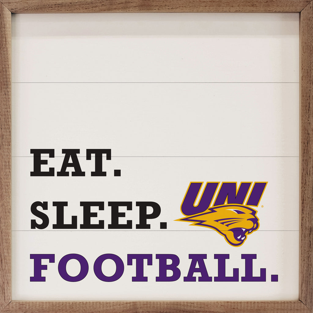 Eat Sleep Football UNI 16x16 / White