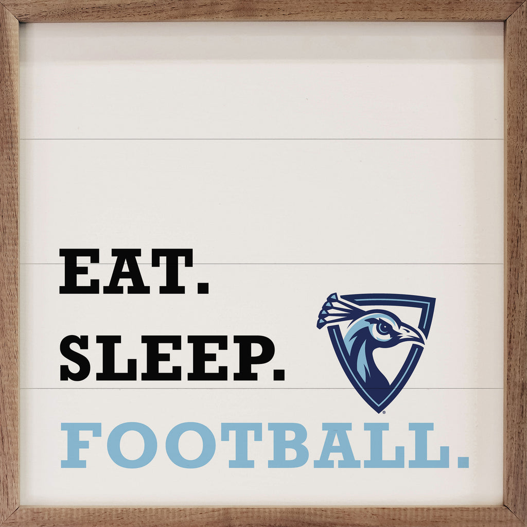 Eat Sleep Football Upper Iowa 16x16 / White