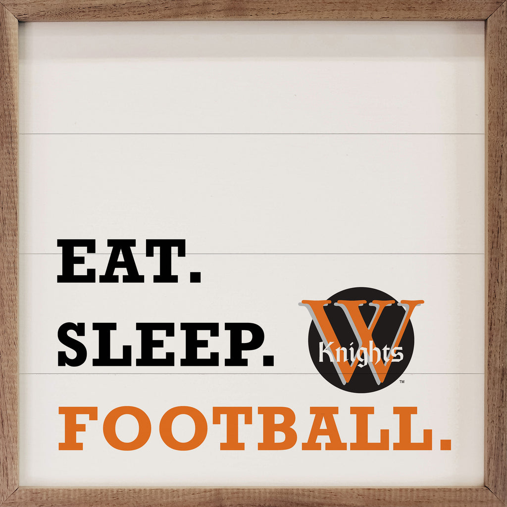 Eat Sleep Football Wartburg 16x16 / White