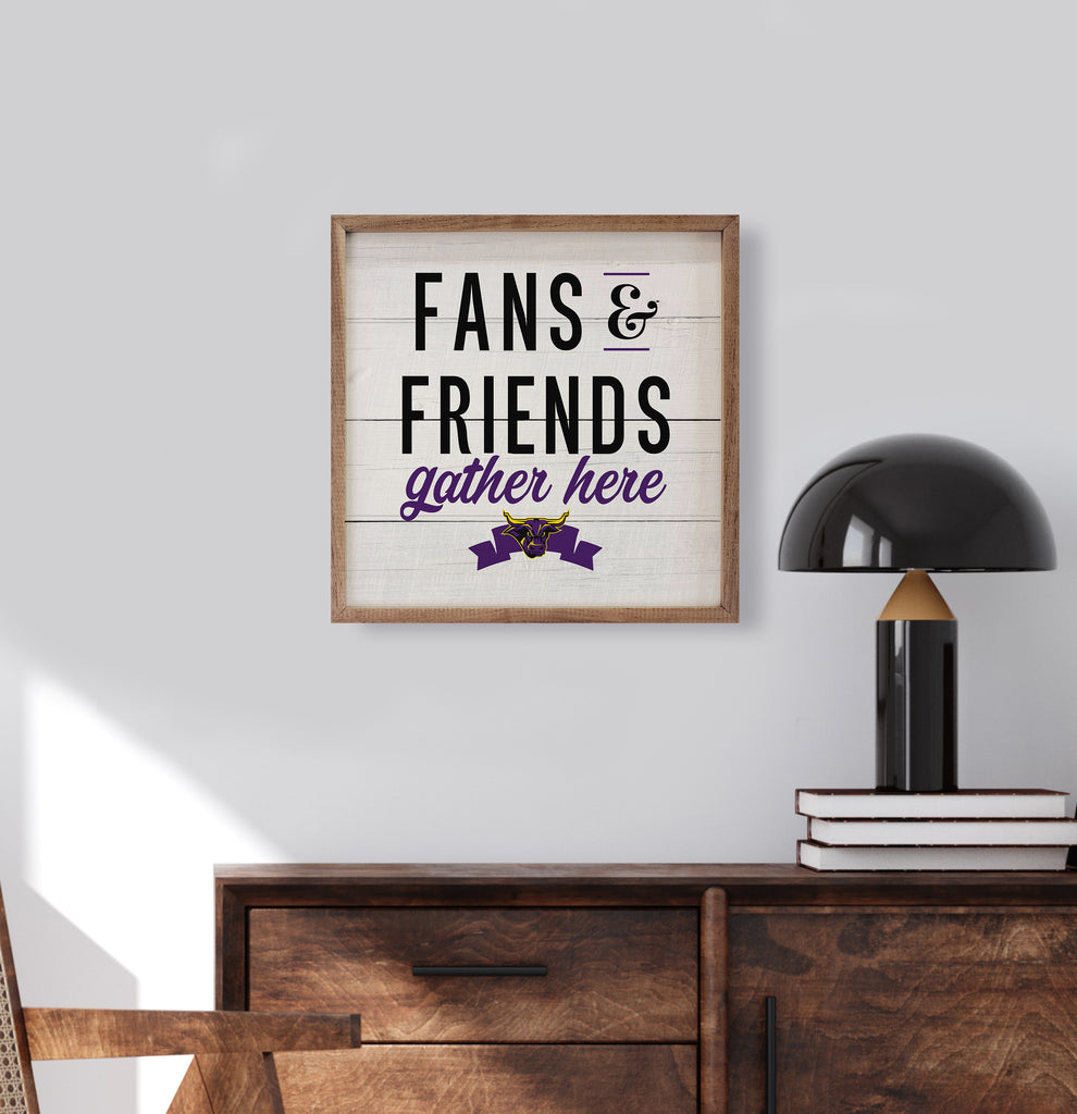 Fans And Friends Minnesota Mankato 16x16 / White