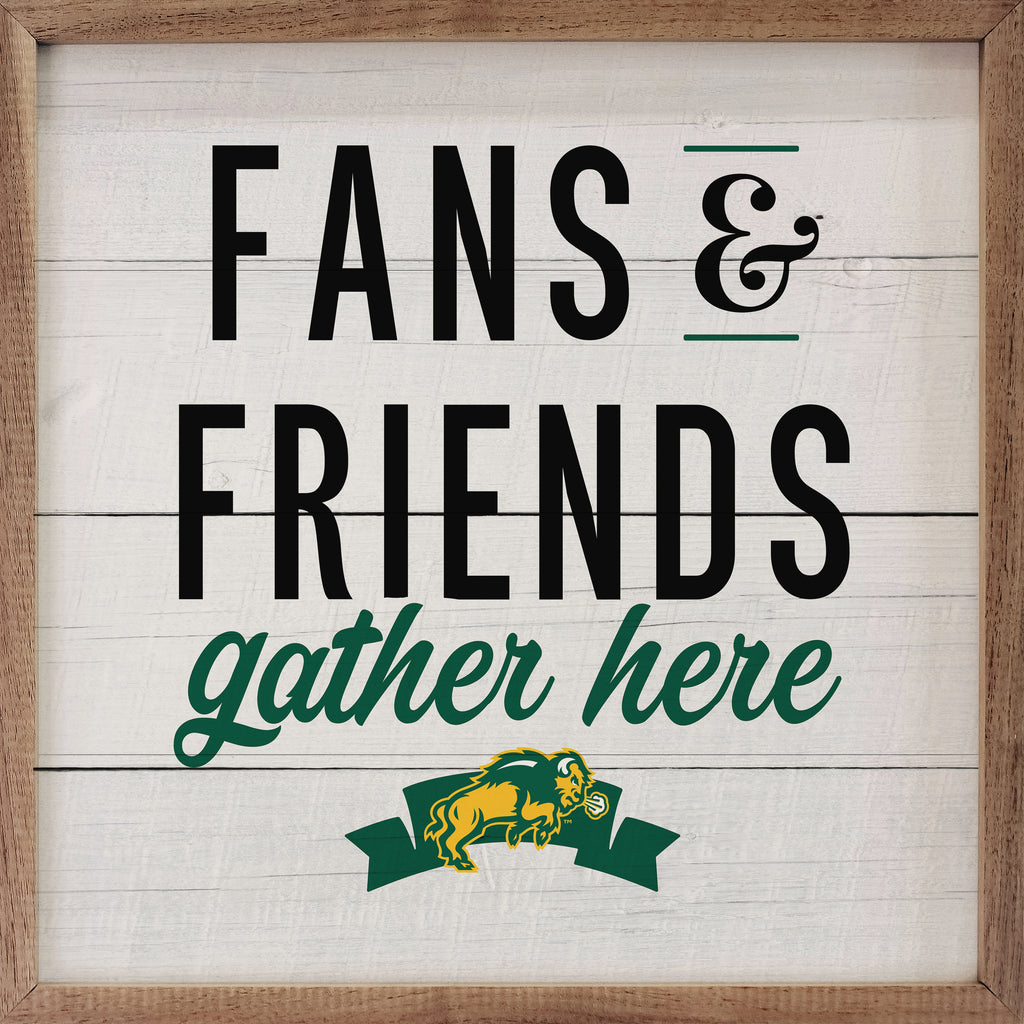 Fans And Friends North Dakota State 16x16 / White