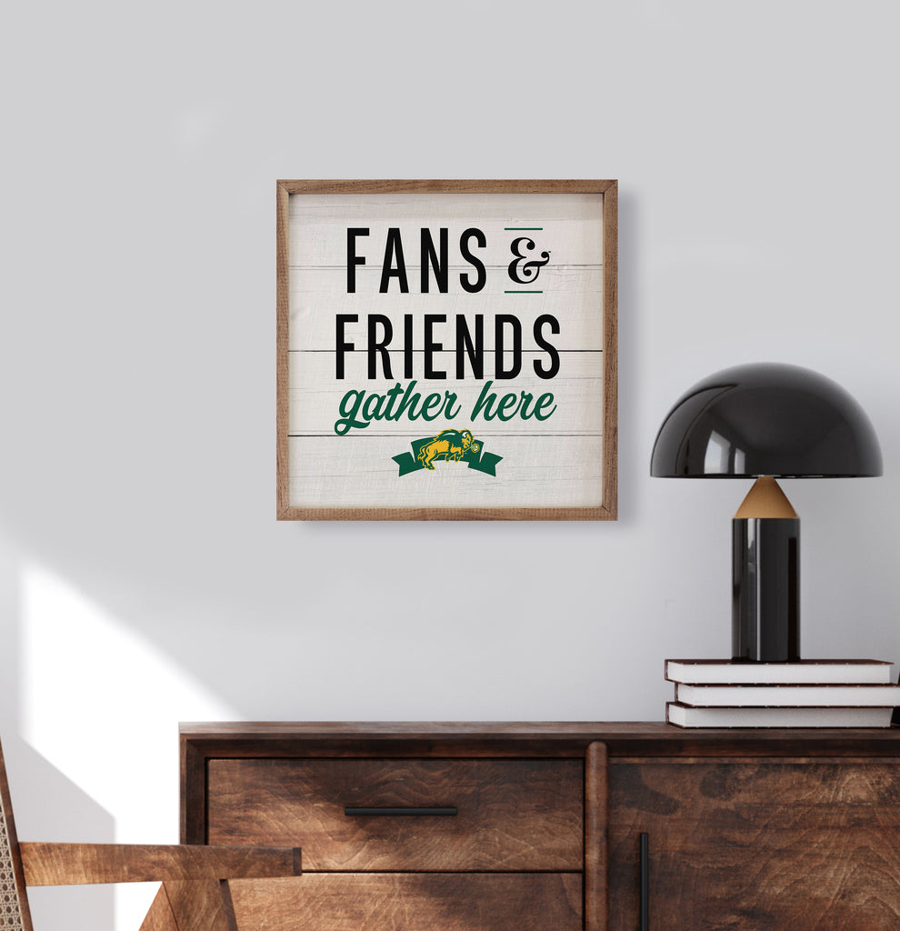 Fans And Friends North Dakota State 16x16 / White