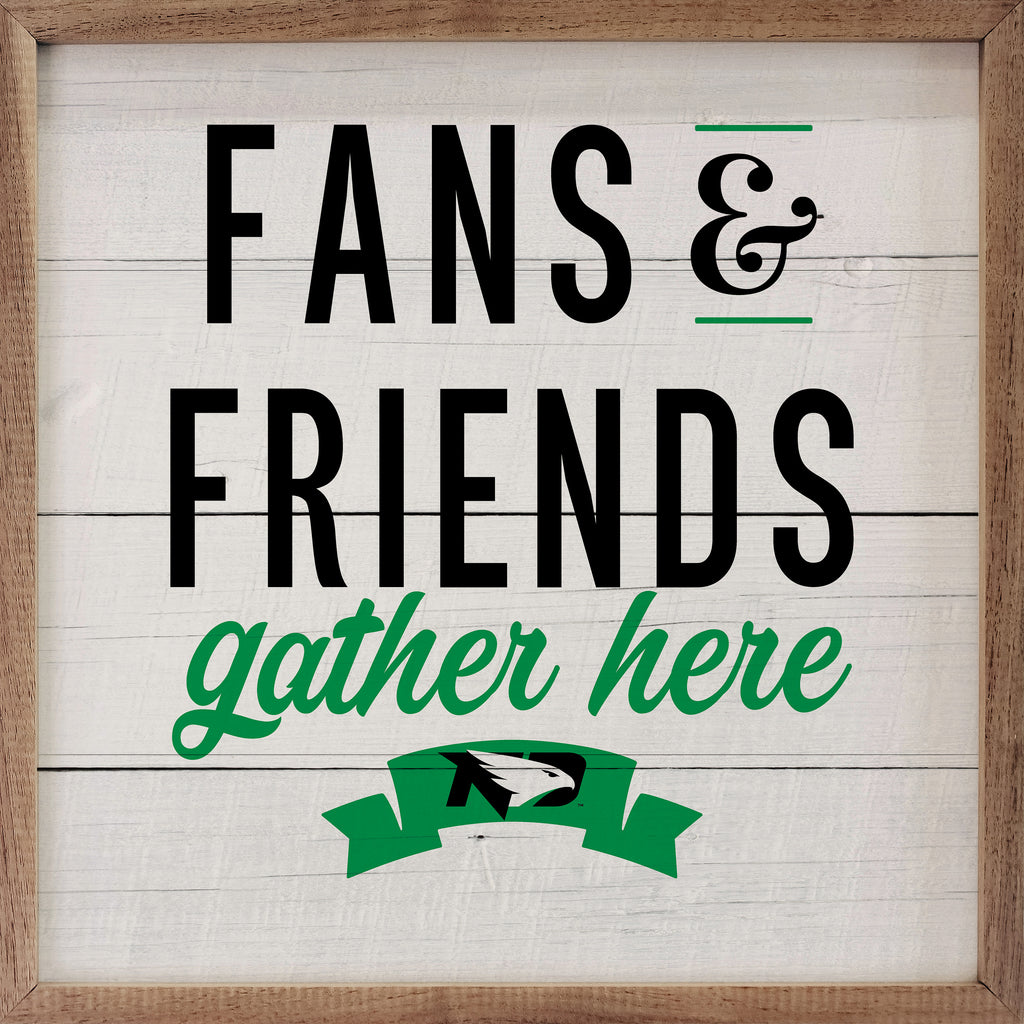 Fans And Friends North Dakota 16x16 / White
