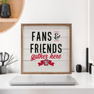 Fans And Friends South Dakota 16x16 / White