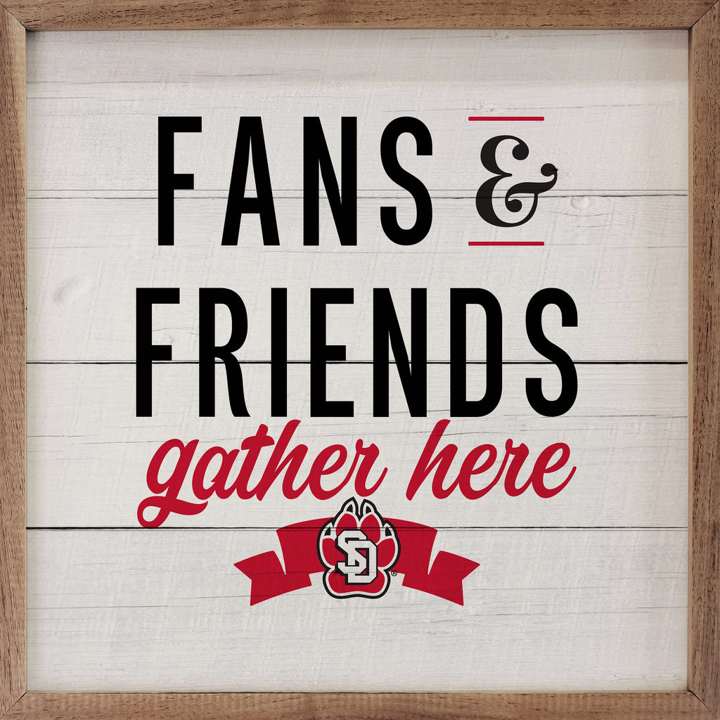Fans And Friends South Dakota 16x16 / White