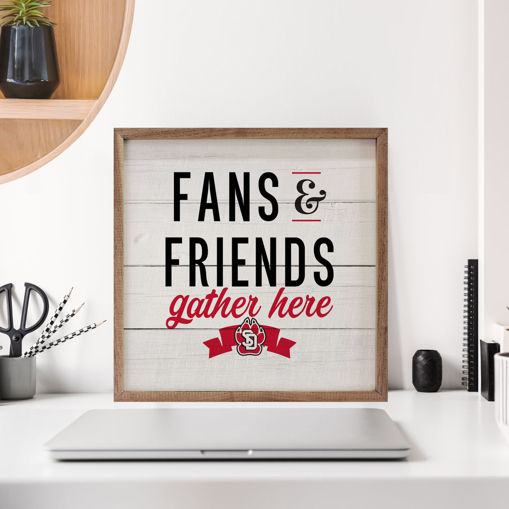 Fans And Friends South Dakota 16x16 / White