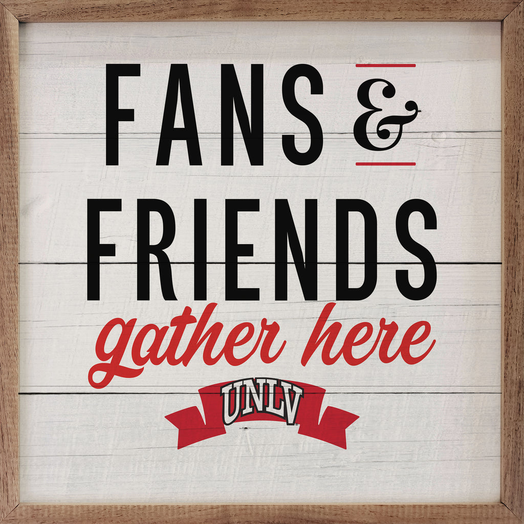 Fans And Friends UNLV 16x16 / White