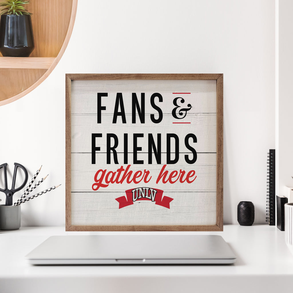 Fans And Friends UNLV 16x16 / White