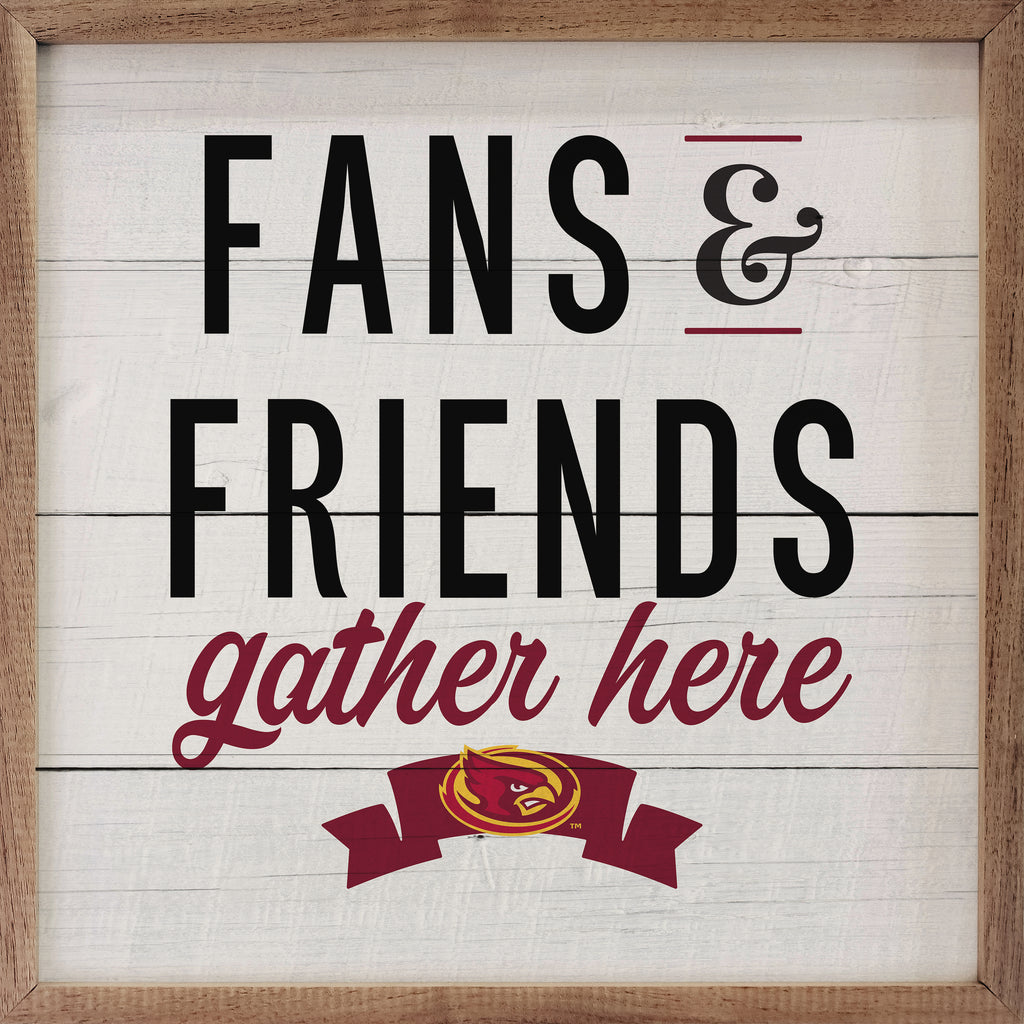 Fans And Friends Iowa State 16x16 / White