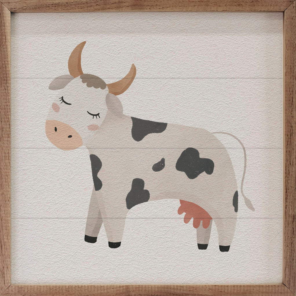 Farmland Cow White 16x16 / White