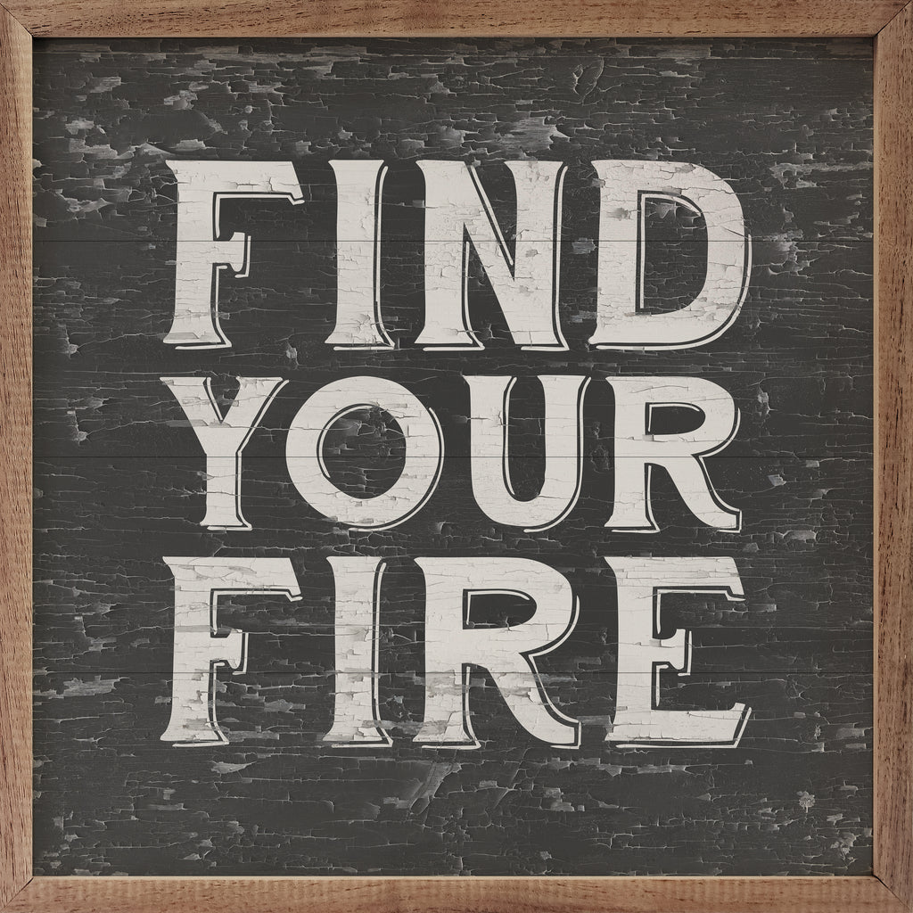 Find Your Fire Black 16x16 / Black