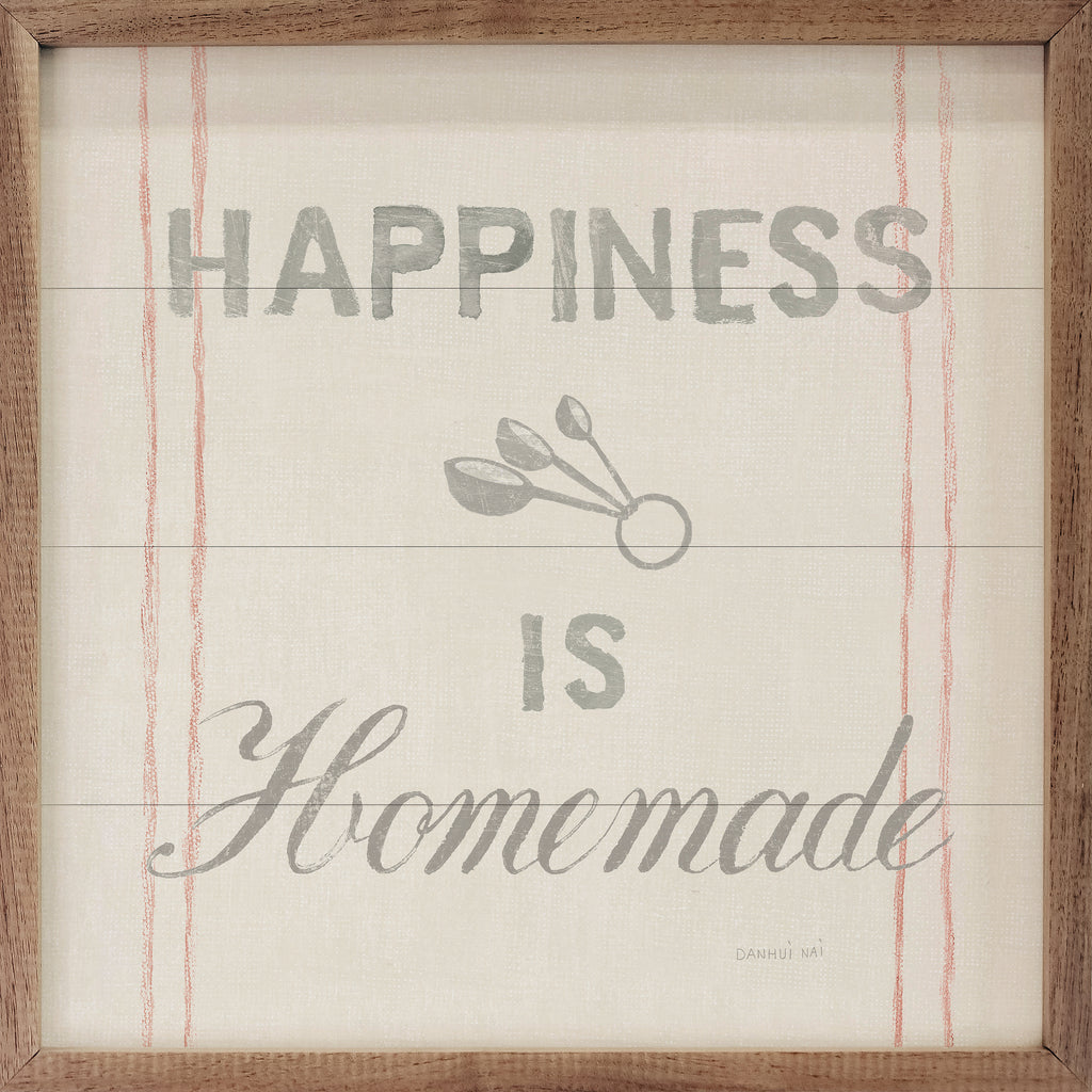 Floursack Kitchen VIII Happiness Is Homemade By Danhui Nai 16x16 / Multi-Color