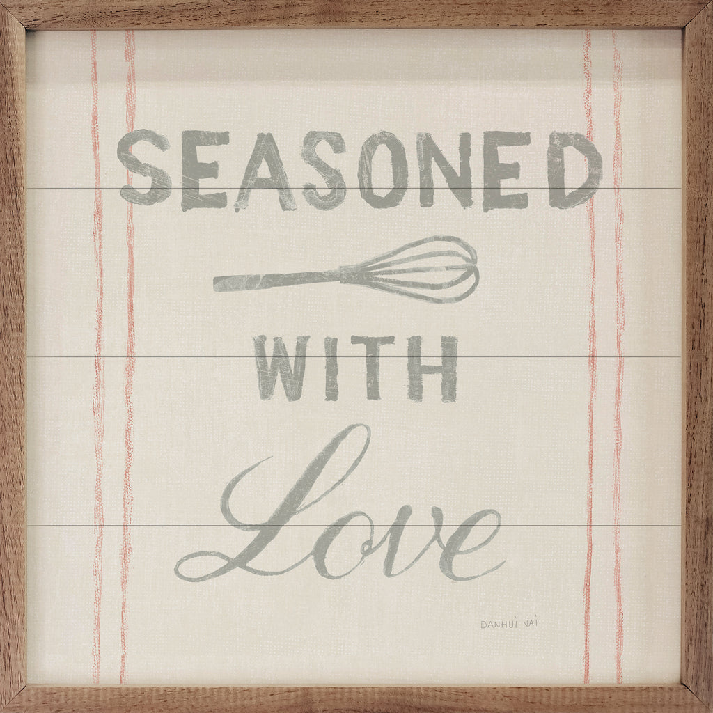Floursack Kitchen VII Seasoned With Love By Danhui Nai 16x16 / Multi-Color