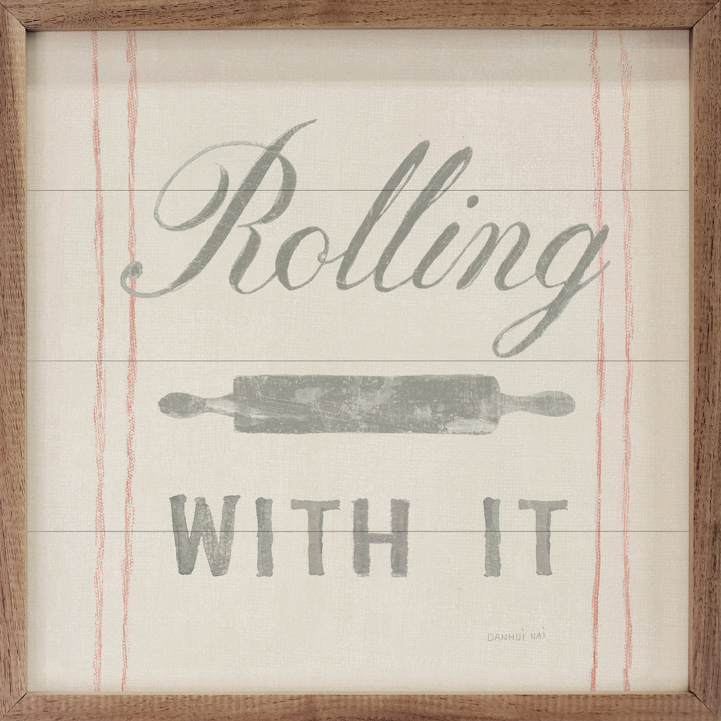 Floursack Kitchen V Rolling With It By Danhui Nai 16x16 / Multi-Color