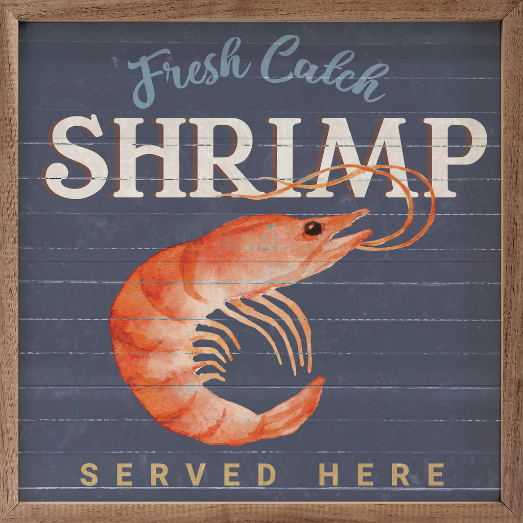 Fresh Catch Shrimp Blue 16x16 / Blue