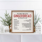 Gingerbread Cookie Recipe White 16x16 / White