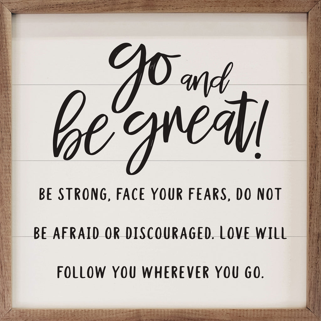 Go And Be Great White 16x16 / White