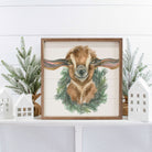Goat Wreath White 16x16 / White
