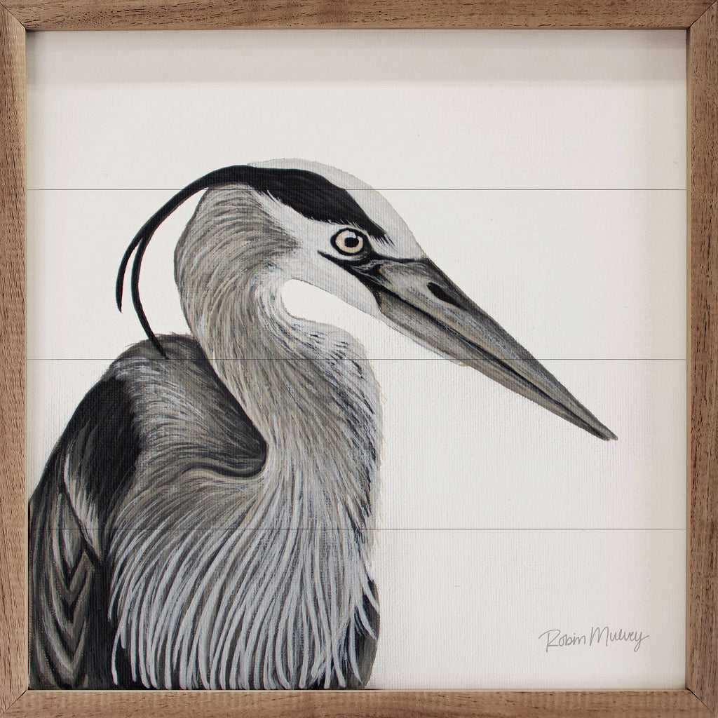 Great Blue Heron By Robin Sue Studio 16x16 / Multi-Color