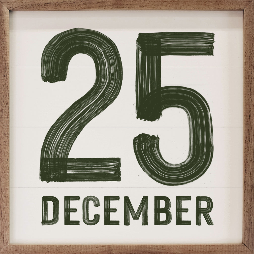 Green December 25th White 16x16 / White