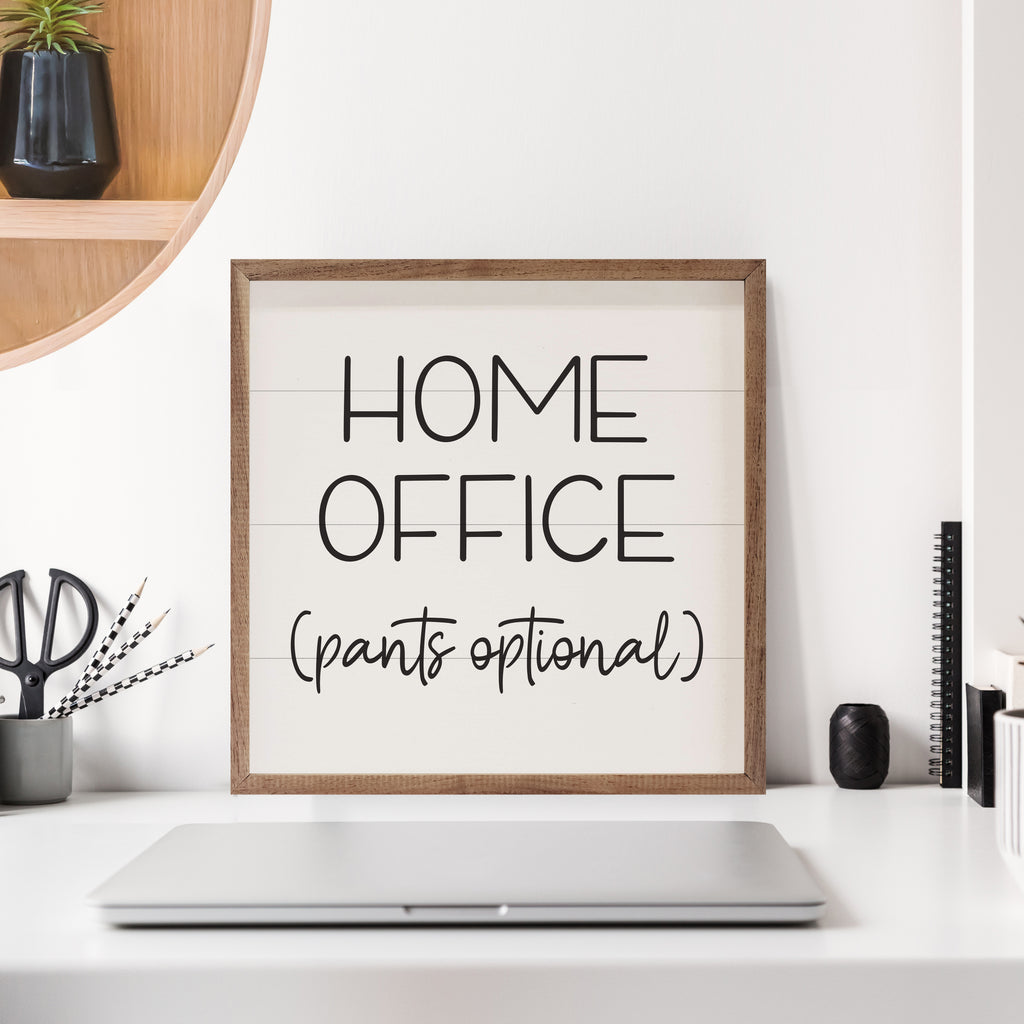 Home Office Pants Optional White 16x16 / White