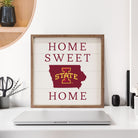 Home Sweet Home Iowa State 16x16 / White