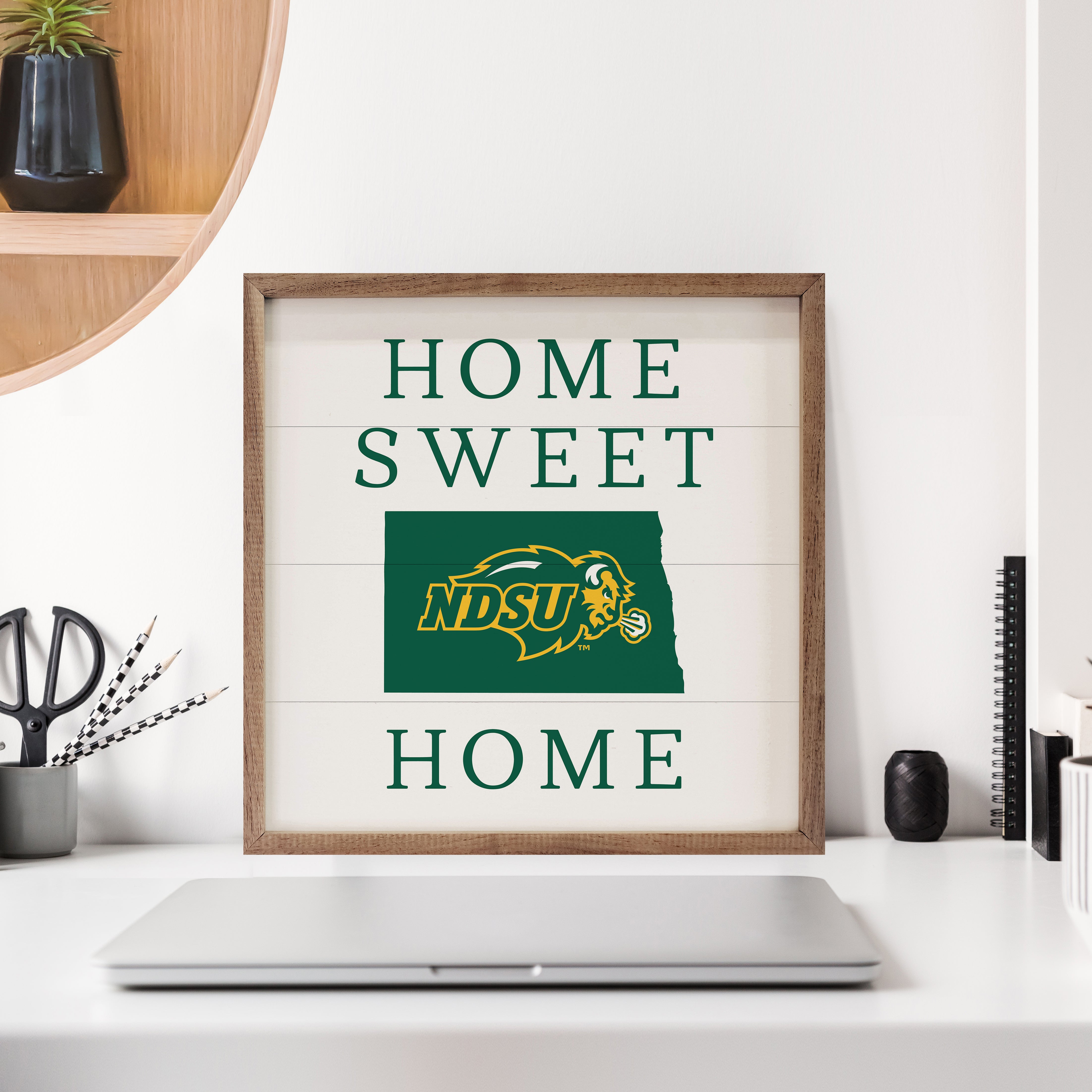 Home Sweet Home NDSU 16x16 / White