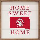 Home Sweet Home South Dakota 16x16 / White