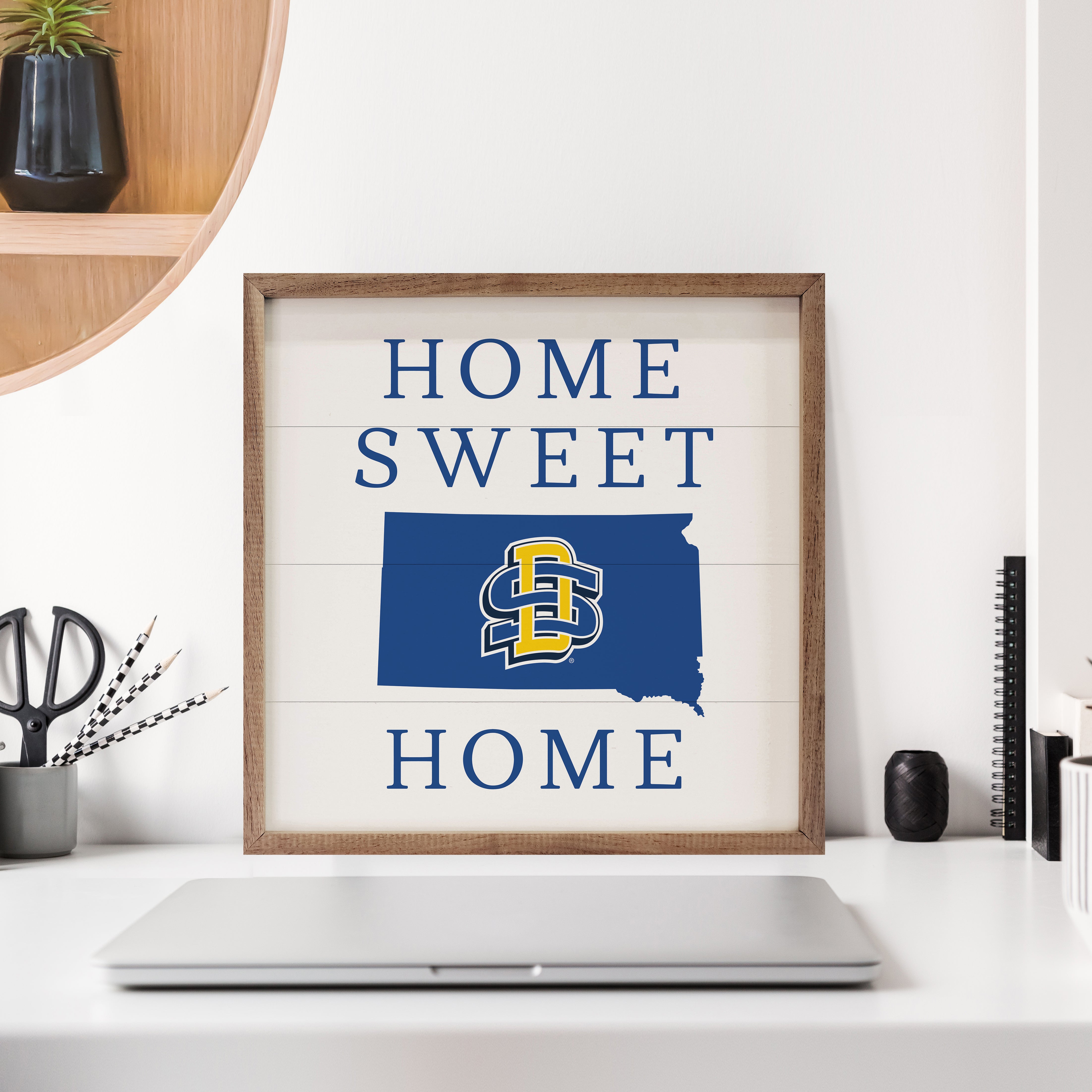 Home Sweet Home South Dakota State 16x16 / White