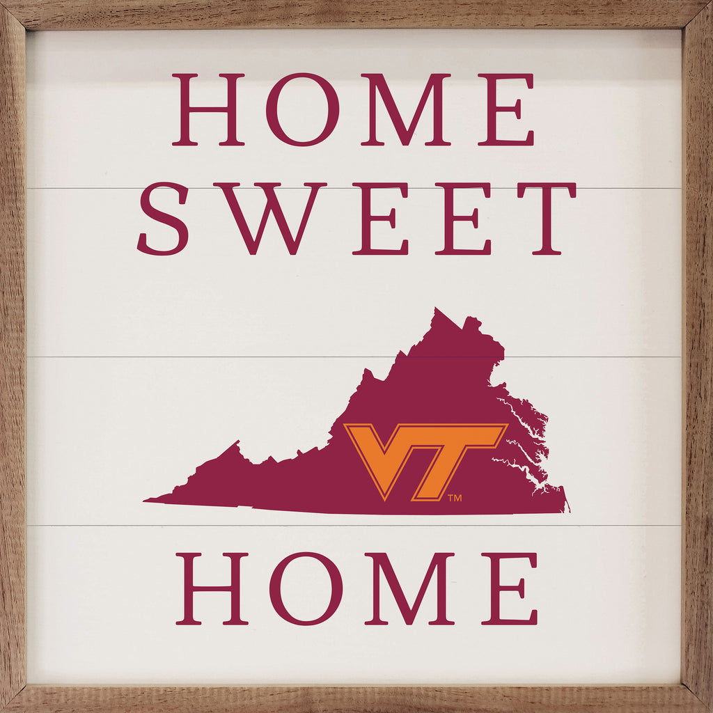 Home Sweet Home Virginia Tech 16x16 / White