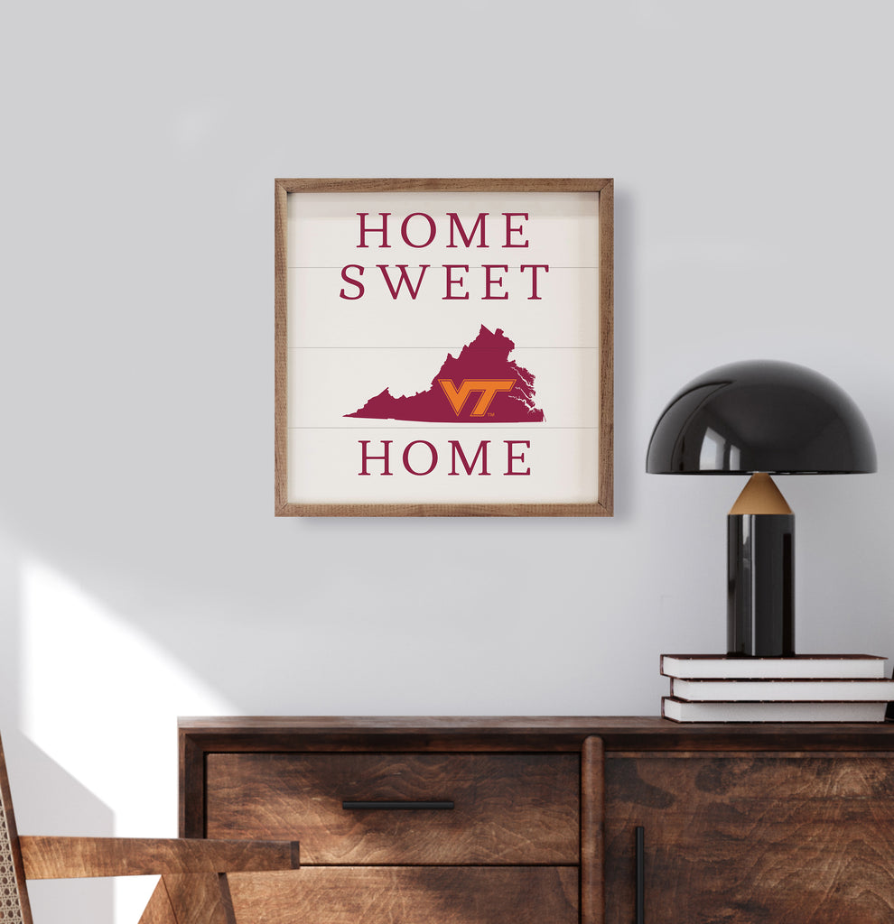 Home Sweet Home Virginia Tech 16x16 / White