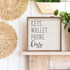 Keys Wallet Phone Kiss White 16x16 / White