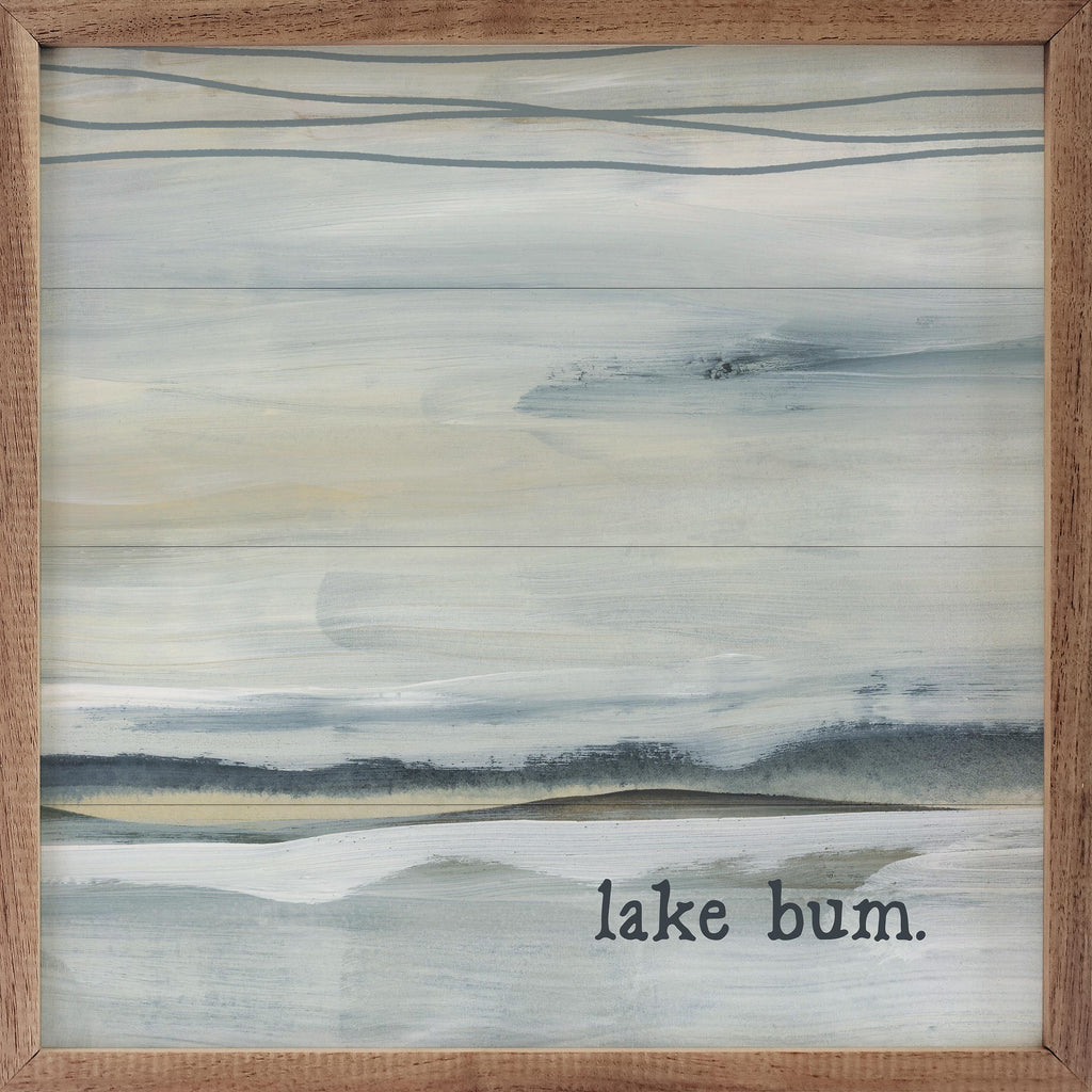 Lake Bum By Emily Wood 16x16 / Multi-Color