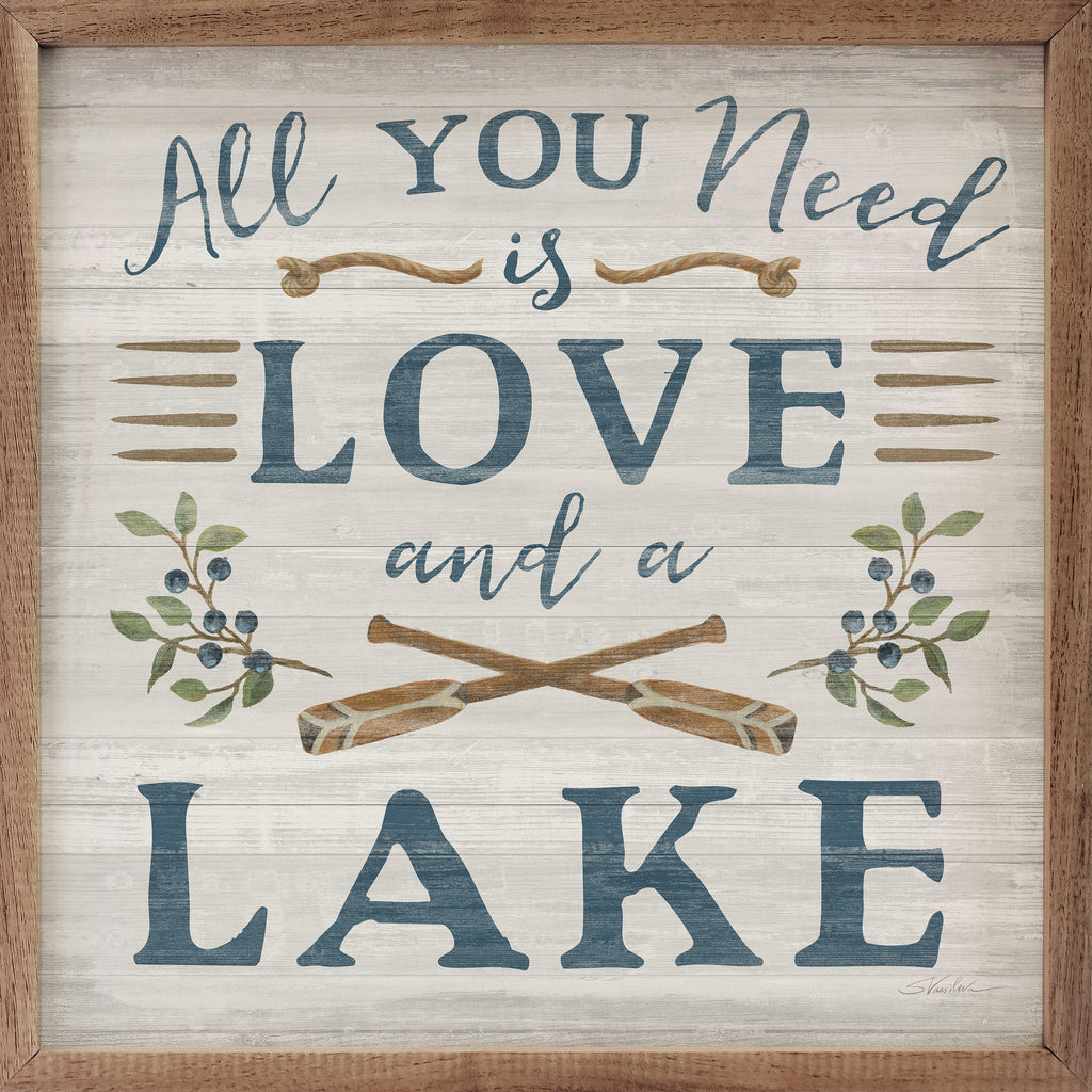 Lakeside Retreat VI Oars By Silvia Vassileva 16x16 / Multi-Color