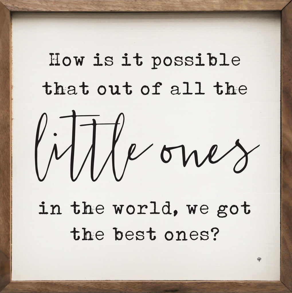 Little Ones Best Ones White 16x16 / White