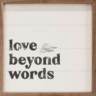 Love Beyond Words Greenery White 16x16 / White