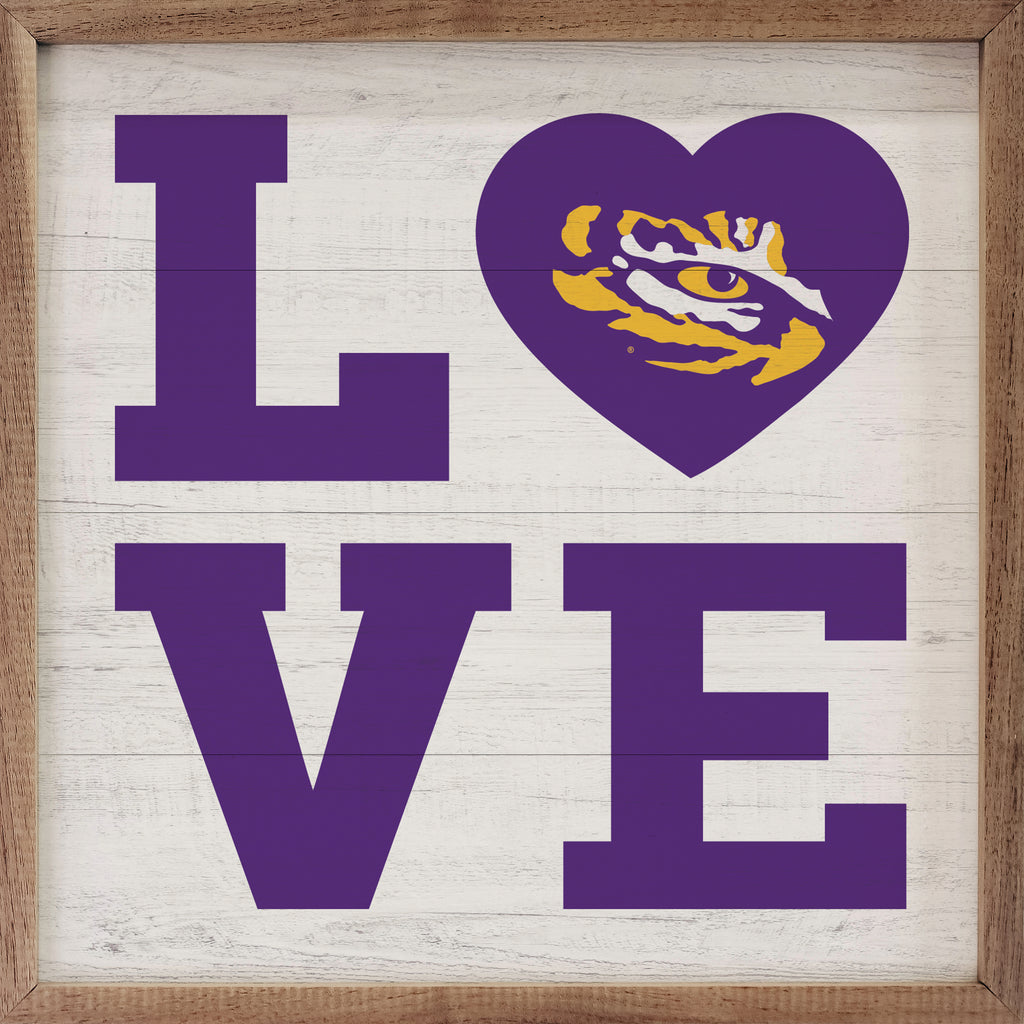 Love Heart LSU 16x16 / White