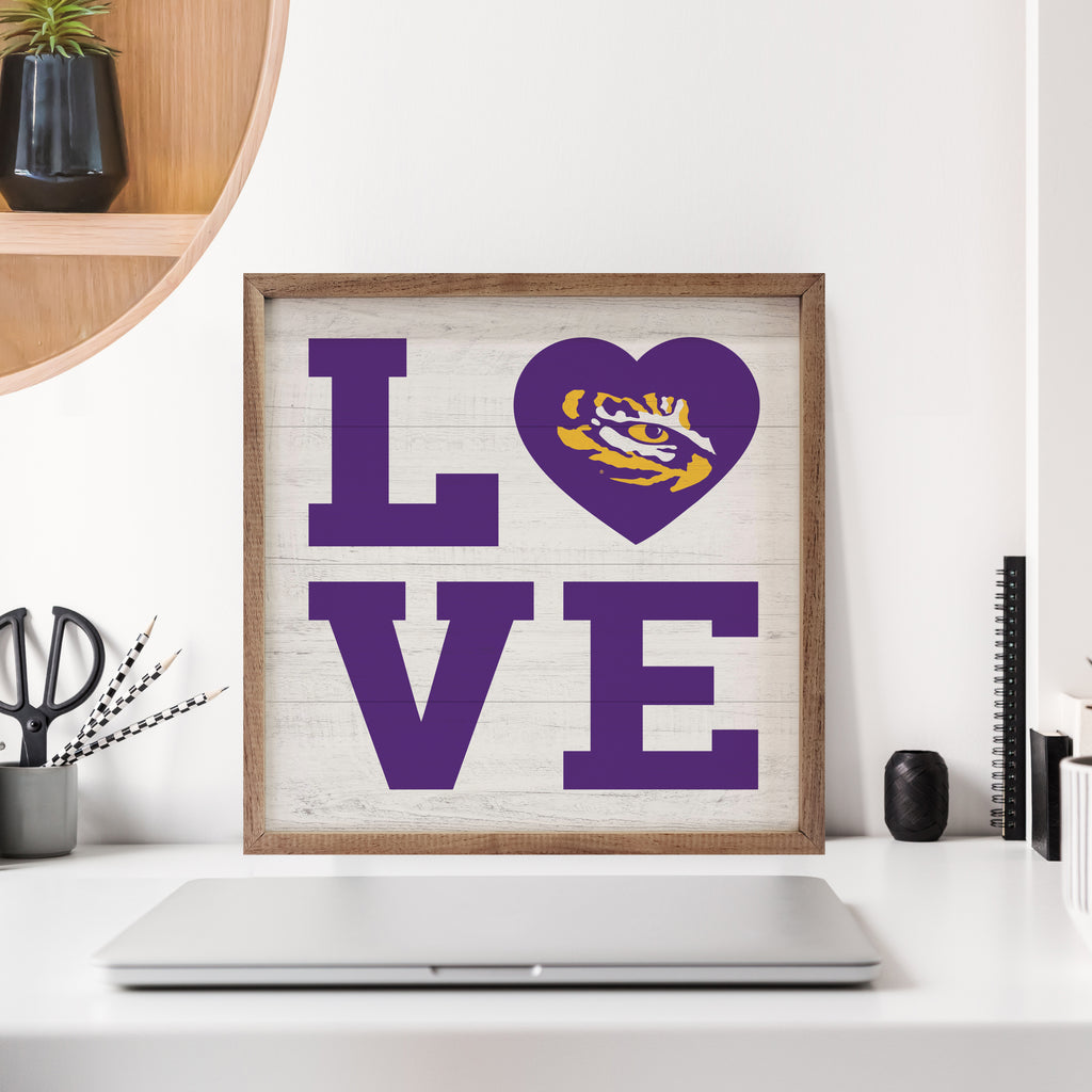 Love Heart LSU 16x16 / White