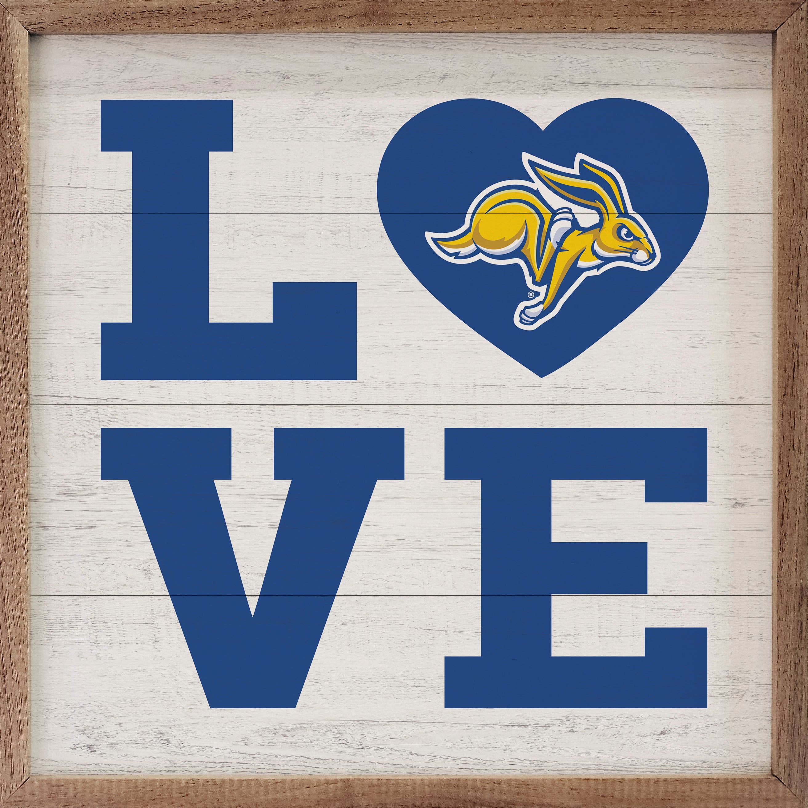 Love Heart South Dakota State 16x16 / White