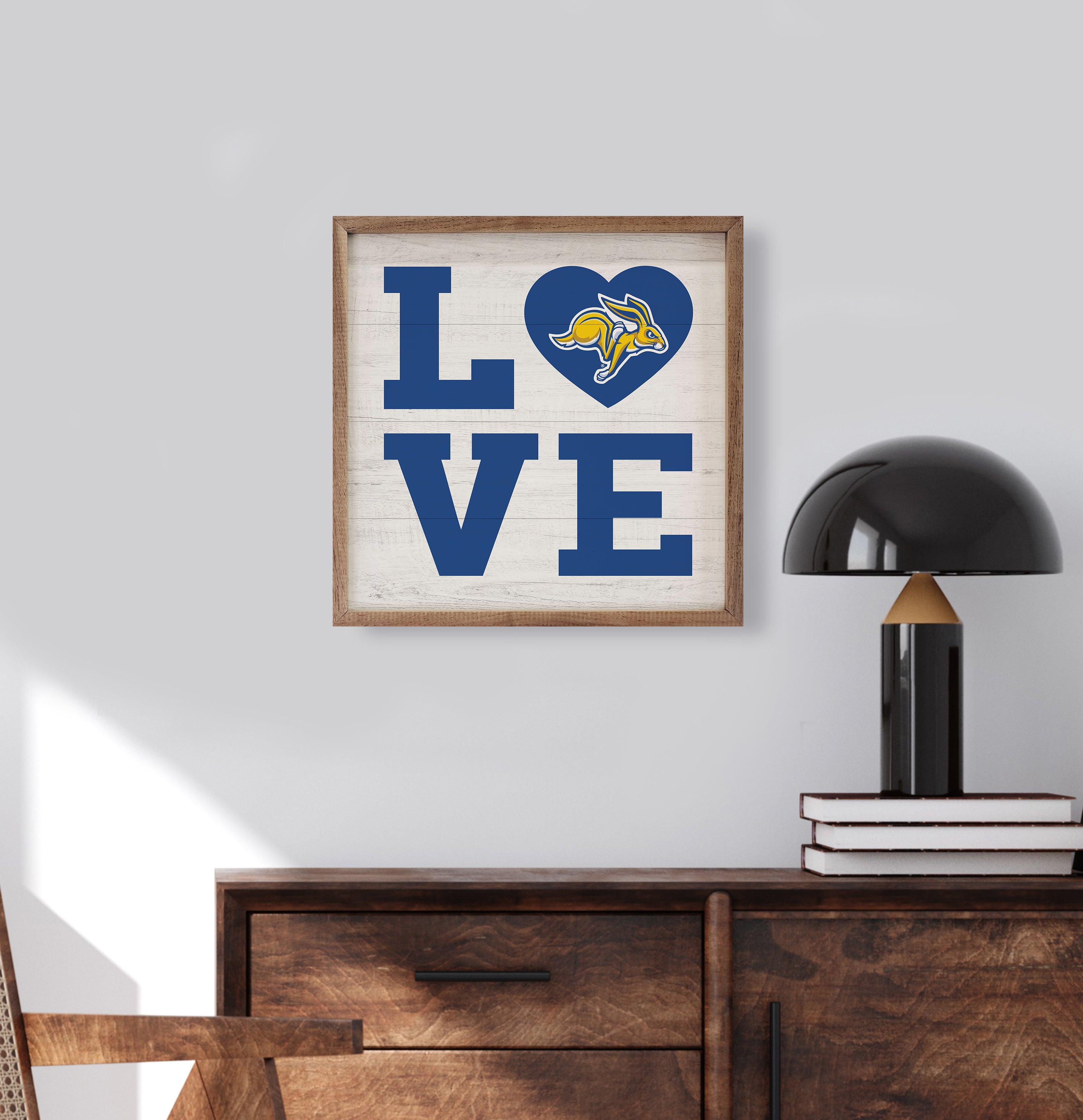 Love Heart South Dakota State 16x16 / White