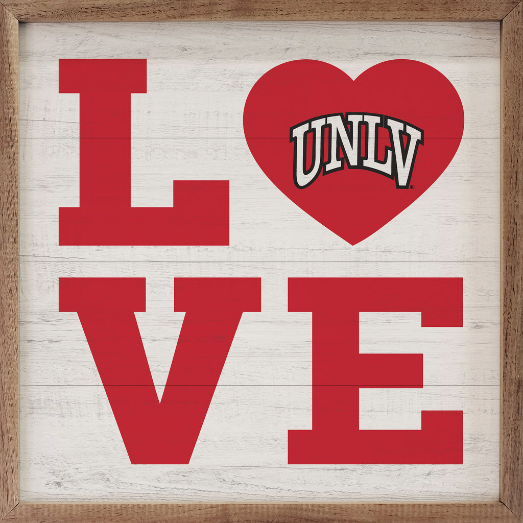 Love Heart UNLV 16x16 / White