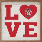 Love Heart South Dakota 16x16 / White