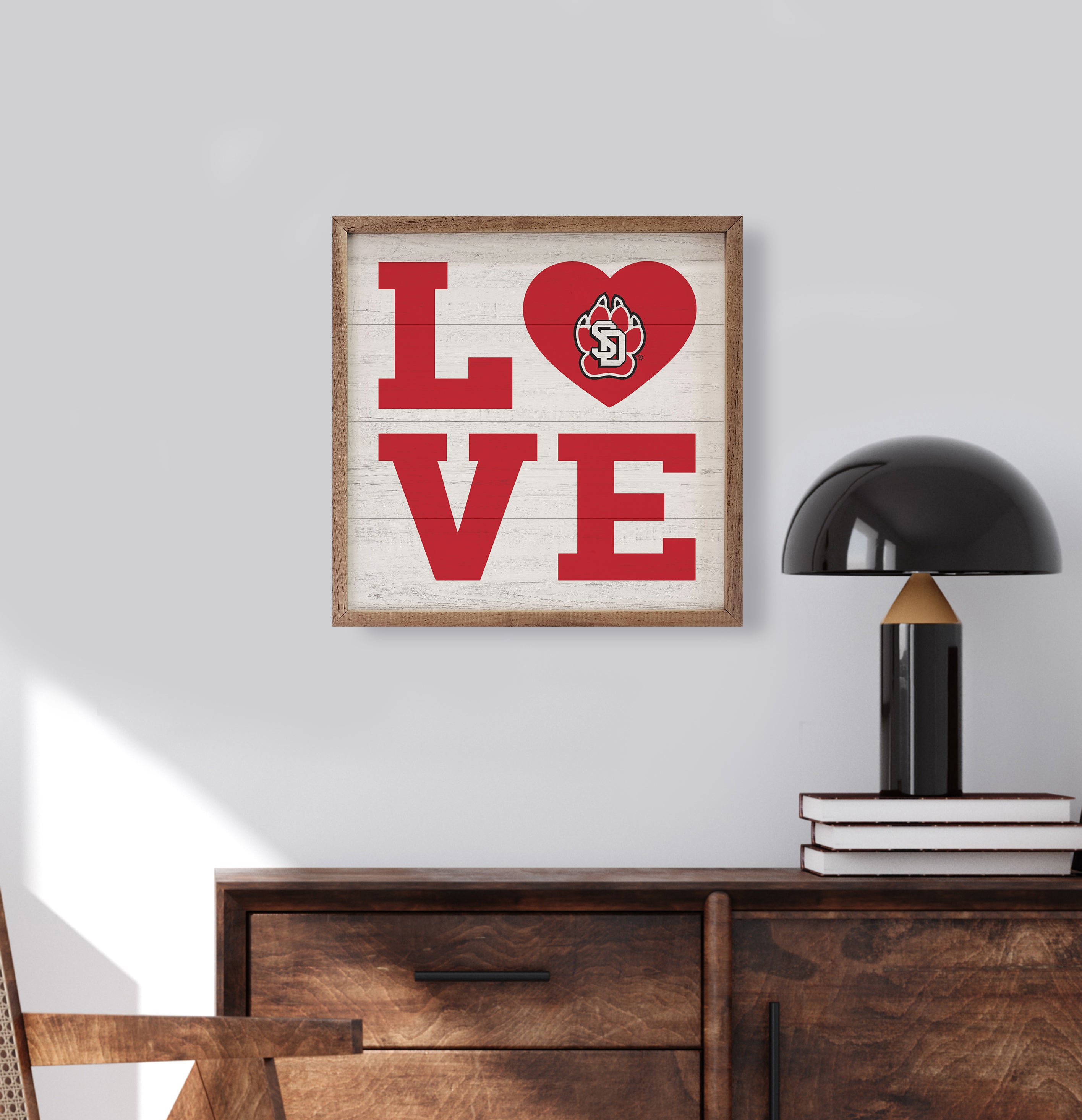 Love Heart South Dakota 16x16 / White